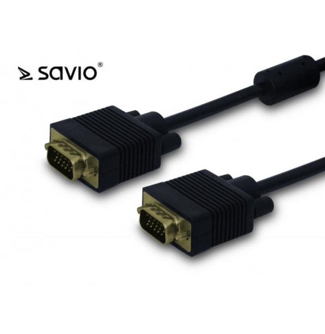 Kabel VGA SAVIO CL-52 M - VGA M, 2 ferryty, 15m