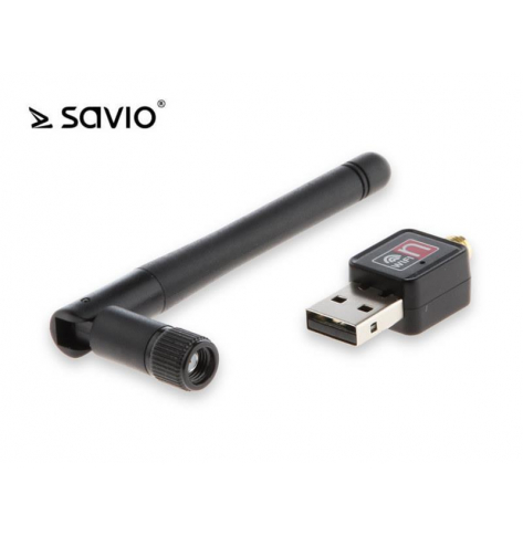 SAVIO SAVKABELCL-63 SAVIO CL-63 Adapter WiFi z anteną