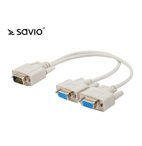 SAVIO SAVKABELCL-66 SAVIO CL-66 Rozdzielacz VGA na 2 porty