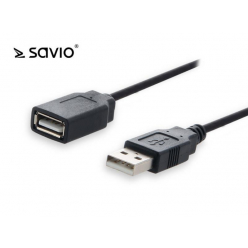 SAVIO SAVKABELCL-68 SAVIO CL-68 Przedłużacz USB 2.0. AM-AF, 0,8m