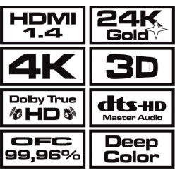 SAVIO SAVKABELCL-75 SAVIO CL-75 Kabel HDMI v1.4 Ethernet 3D Dolby TrueHD OFC 24k Gold 20m