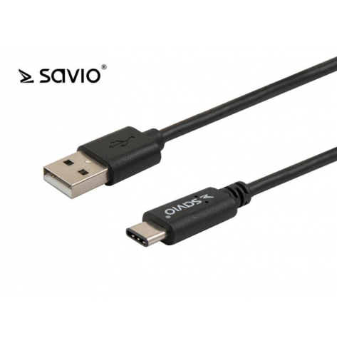 Kabel USB 3.1 Typ C M - USB 2.0 AM, 1m, pudełko Savio