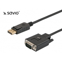 Kabel DisplayPort - VGA 1,8m SAVIO CL-92