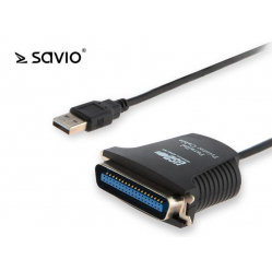 Adapter USB LPT SAVIO CL-46 męski 36pin, 0.8m