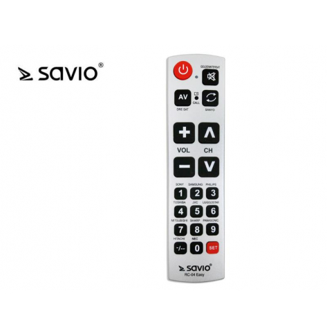 Pilot TV SAVIO RC-04 EASY, duże przyciski