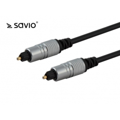 Kabel optyczny Toslink SAVIO CLS-07, 0,5m, OD 5.0mm