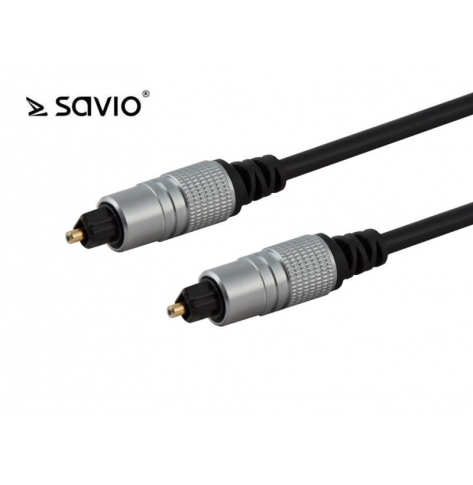 SAVIO SAVKABELCLS-08 SAVIO CLS-08 Kabel optyczny Toslink, 1m, OD 5.0mm