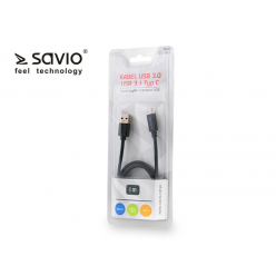SAVIO SAVKABELCL-101 Savio CL-101 Kabel USB 3.0 - USB 3.1 C, 1m