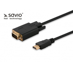 Kabel HDMI - VGA Full HD 1,8 m Savio CL-103