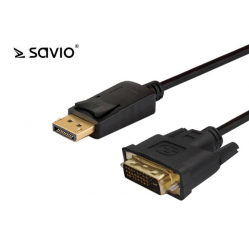 Kabel DisplayPort do DVI 1,8m SAVIO CL-106