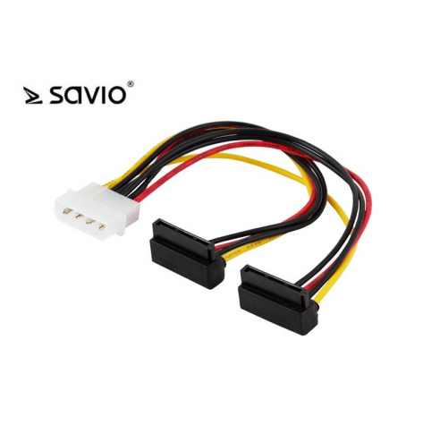 Zasilający Kabel IDE MOLEX - 2 x SATA Savio.