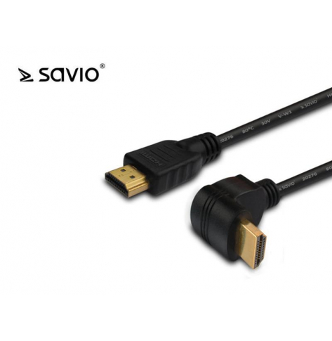 Kabel HDMI v2.0 kątowy SAVIO CL-109 3,0m