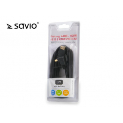 Kabel HDMI v2.0 kątowy SAVIO CL-109 3,0m