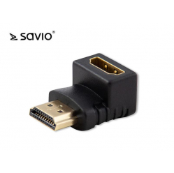 Adapter HDMI (F) - HDMI (M) - kątowy Savio CL-112