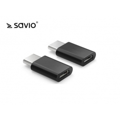 Adapter Micro USB - USB 3.1 Type C - Czarny