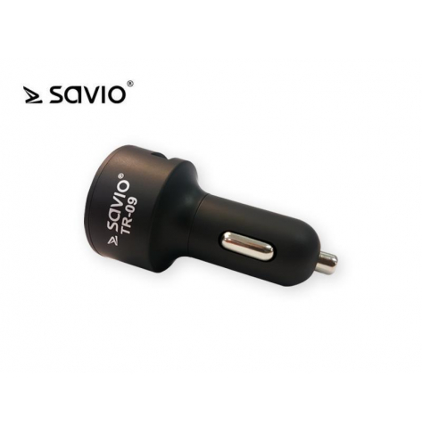 Transmiter SAVIO samochodowy TR-09 z funkcją Bluetooth+ładowarka 2,4A