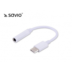 Adapter SAVIO AK-35 audio USB Typ C mini Jack 3,5 mm