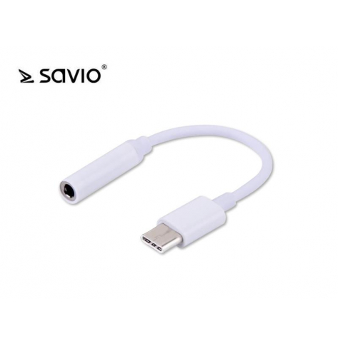 SAVIO AK-35 SAVIO AK-35 Adapter audio - USB Typ C - mini Jack 3,5 mm