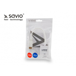 Adapter HDMI-VGA SAVIO SAVKABELCL-27/B