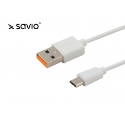 SAVIO CL-127 SAVIO CL-127 Kabel USB - micro USB 5A, 1m
