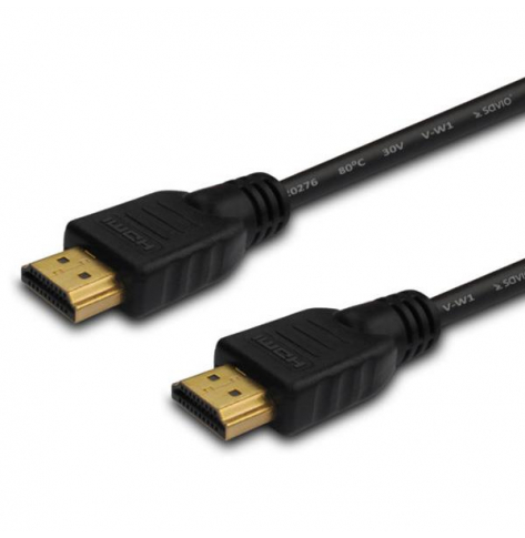 SAVIO CL-08M SAVIO CL-08M Kabel HDMI v1.4 Ethernet 3D Dolby TrueHD 24k złoty 5m