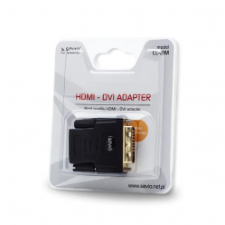 Adapter HDMI (F) - DVI (M) SAVIO CL-21M