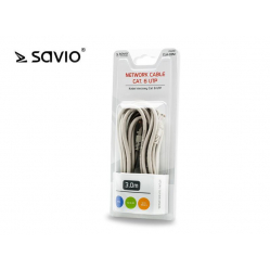 Kabel SAVIO CLA-03M sieciowy CAT 6 UTP 3m