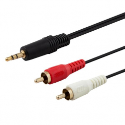 Kabel audio mini Jack 3.5mm – 2xRCA SAVIO CLS-15