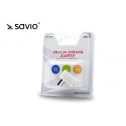 SAVIO LB0079 SAVIO LB0079 Adapter antenowy kątowy IEC 9.5mm