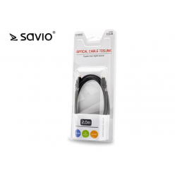 SAVIO CLS-10 SAVIO CLS-10 Przewód optyczny Toslink, OD 2.2mm, 2m