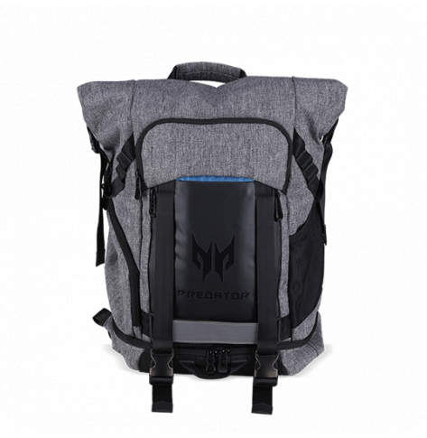 ACER NP.BAG1A.290 PREDATOR GAMING ROLLTOP BACKPACK FOR 15 NBs GRAY n TEAL BLUE (RETAIL PACK)