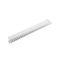 Organizer kabli LANBERG AK-1201-S 1U z zaślepką do szaf 19 szary