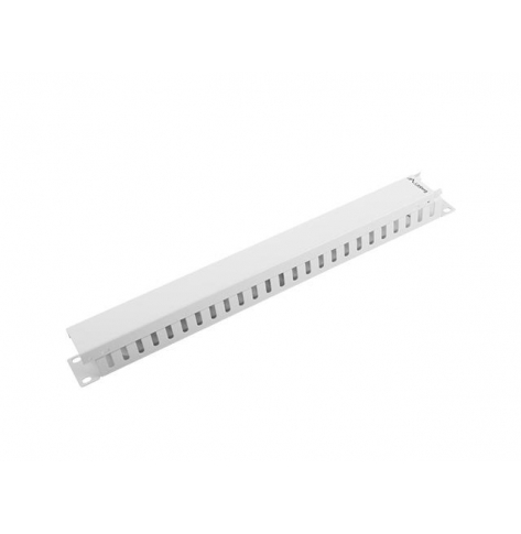 Organizer kabli LANBERG AK-1201-S 1U z zaślepką do szaf 19 szary
