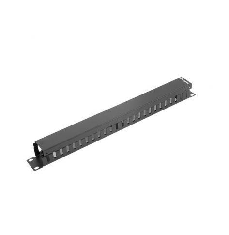 Organizer kabli LANBERG AK-1201-B 1U z zaślepką do szaf 19 czarny