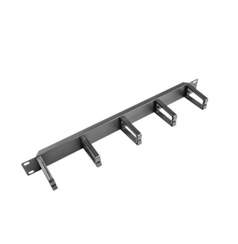 Organizer kabli LANBERG AK-1202-B 1U typ B do szaf 19 czarny