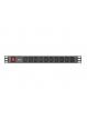 Listwa zasilająca Lanberg Rack PDU 1U 10A, 10x IEC C13, 2m, czarna