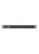 Listwa zasilająca Lanberg Rack PDU 1U 10A, 10x IEC C13, 2m, czarna