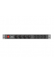 Listwa zasilająca Lanberg PDU 1U 10A, 8x ( 4xE-4xIEC ), 2m, czarna
