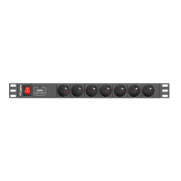 Listwa zasilająca Lanberg Rack PDU 1U 10A, 7x FR, 2m, czarna