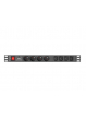 Listwa zasilająca Lanberg Rack PDU 1U 16A, 8x ( 4xE-4xIEC ), 2m, czarna