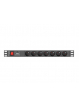 Listwa zasilająca Lanberg Rack PDU 1U 16A, 7x FR, 2m, czarna