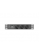 Listwa zasilająca Lanberg Rack PDU 10 1U 16A, 3x 230v Shucko 2m, czarna