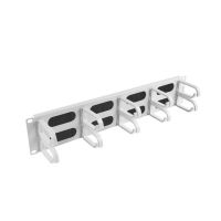 Organizer kabli LANBERG AK-1204-S kabli 2U typ B do szaf 19 szary