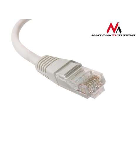 MACLEAN MCTV-659 Maclean MCTV-659 Przewód, kabel patchcord UTP cat6 wtyk-wtyk 2m szary