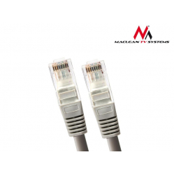 MACLEAN MCTV-659 Maclean MCTV-659 Przewód, kabel patchcord UTP cat6 wtyk-wtyk 2m szary