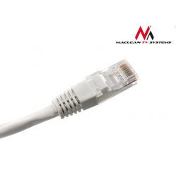 MACLEAN MCTV-659 Maclean MCTV-659 Przewód, kabel patchcord UTP cat6 wtyk-wtyk 2m szary