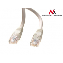 MACLEAN MCTV-659 Maclean MCTV-659 Przewód, kabel patchcord UTP cat6 wtyk-wtyk 2m szary