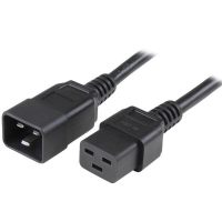 Kabel MANHATTAN 302814 Przedłużacz zasilający IEC320 C19 C20 16A 2m czarny