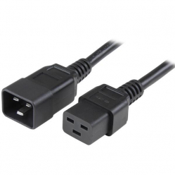 MANHATTAN 302814 Manhattan Przedłużacz kabel zasilający IEC320 C19 na C20 16A 2m czarny