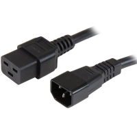 Kabel MANHATTAN 355209 Przedłużacz kabel zasilający IEC320 C14 na C19 10A 2m czarny